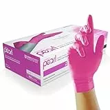 UNIGLOVES Magenta Pearl Nitril-Untersuchungshandschuhe - vielseitig einsetzbar, puderfreie und latexfreie Einweghandschuhe - Box mit 100 Handschuhen, Magenta, Größe S (GP8502)