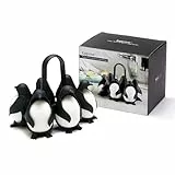 PELEG DESIGN – Egguins-förmiger Eierspender & Eier Aufbewahrung – Eierkocher & Kühlschrank Organizer für 6 Eier – Perfekt für Weich- und Hartgekochte Eier (Egguins)
