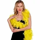 W WIDMANN MILANO Party Fashion - Federboa, Länge circa 180 cm, Feder-Schal, Accessoire, Kostüm, Karneval, Halloween