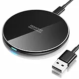 20W Fast Wireless Charger, Induktive Ladestation 20W für Samsung Galaxy S24 Ultra/S23/S22/S21/S20, Kabellosen Ladepad für iPhone 16 Pro Max/15/14/13/12/11, Induktions ladegerät für Pixel