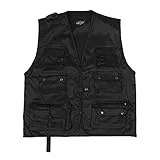 Mil-Tec Unisex Jagd-u Weste, Schwarz, M EU