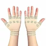 Zyyini Magnetische Anti Arthritis Gesundheit Kompressions Therapie Handschuhe, Rheumatoide Hand Schmerzen Gesundheit Fingerlose Handschuhe, Beruhigt Schmerzende Hände(Haut farben)