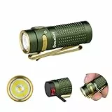 OLIGHT Baton 4 LED kleine Taschenlampe wiederaufladbare bis zu 1300 Lumen, 170 Meter Leuchtweite Superhelle mini Handlampe mit 6 Modi, 30 Tage Laufzeit stark Flashlight IPX8 für Alltag OD Grün