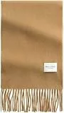 Marc OߴPolo Damen Schal aus Schurwolle weich, Beige (Salted Caramel), One Size