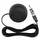 Autoradio Antenne Universal FM mit DIN Stecker 3M Kabel Verlängerungskabel Hohe Signalempfindlichkeit, Windschutzscheiben Antenne für Auto SUV Radio Stereo Empfänger Tuner