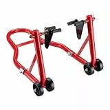 Wiltec Motorradständer vorne für 230-290 mm Reifen, 670 x 445 mm, als Montagehilfe aus Stahl für Vorderrad, Motorradheber bis 450 kg, Frontheber