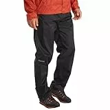 Marmot Herren PreCip Eco Pant, Wasserdichte Regenhose, winddichte Wanderhose, atmungsaktive Regenkleidung zum Wandern und Trekking, Black, L