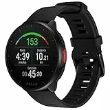 Polar Pacer - GPS-Laufuhr - sehr schneller Prozessor - Ultraleicht - helles Display - griffige Tasten - personalisiertes - Pulsmesser - Musiksteuerung, Night Black, S-L