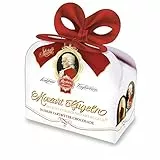 Reber, Mozart-Kugeln Duett, 2er Packung, Mozart-Kugeln aus Zartbitter-Schokolade, Gefüllt mit Pistazien-Marzipan, Mandeln und Haselnuss-Nougat, 40g (2 Mozart-Kugeln)