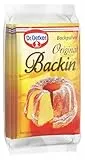 Dr. Oetker Original Backin, 18 x 10er Pack Backpulver, je Tüte 16 g, feines Backtriebmittel zum Kochen und Backen, ideal für Kuchen, Waffeln, Pizza & Co., vegan