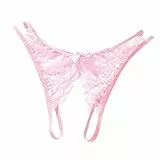 KHUFUZI Frauen Sexy Höschen Höschen Spitze Unterwäsche Tangas Niedliche Dessous Kleidung Geschenk für Frau oder Freundin (DE/NL/SE/PL, Numerisch, 34, 40, Regular, Regular, Rosa)