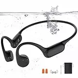 sayrelances Kopfhörer Schwimmen,Knochenschall Kopfhörer Bluetooth 5.4,IPX8 Wasserdicht,Kabellos MP3 Sport Kopfhörer, Unterwasser Kopfhörer mit 32G-Speicher,Open Ear Kopfhörer für Schwimmen Laufen