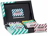 Fisherman's Friend Friendship Selection, Exklusive Geschenk-Box mit 12 Sorten, Probier-Set mit gratis Sammel-Dose, Bonbons für frischen Atem, 12 x 25g