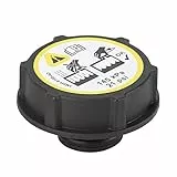 Qiilu Kühlerdeckel, Auto Cooling System Kühlerdeckel 5H-8100-AD Ersatz, Schwarz, ABS Material, Passt für Auto