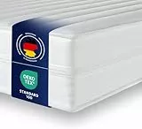 Träumegut24 - ergonomische 7-Zonen Matratze 140x200 cm | Größe + Höhe wählbar | Härtegrad H2&H3 | Kaltschaummatratze | Hautfreundlicher Bezug | Oeko-TEX® | (140 x 200 cm, 19 cm)