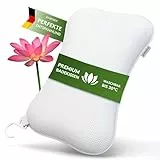 SilverRack Premium Badewannenkissen Weiß - Badekissen für Badewanne - Kissen Badewanne mit Saugnäpfen - Nackenkissen als Nacken- & Whirlpool Kopfstütze - Badewannen Zubehör - Bath Pillow Spa