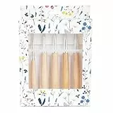 Coopay Häkelnadel Set Groß, Metall Häkelnadeln mit Holzgriff, 6,5–10,0 mm, Ergonomische Große Häkelnadeln Set für Arthritische Hände, Warme Häkelnadel Set mit Schöne Aufbewahrungsbox, Häkeln Geschenk