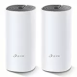 TP-Link Deco M4 Mesh WLAN Set (2er Pack), AC1200 Dual Band Router & Repeater, 2X Gigabit Ports für Jede Einheit, empfohlen für Häuser mit 2-3 Schlafzimmern, Umfassender Jugendschutz