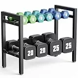 Hantelständer 2-stufig verstellbar Gewichtsständer für Kettlebell-Hanteln für das Heim-Fitnessstudio (nur Ständer)