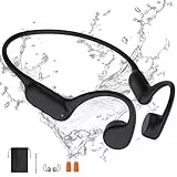 Kopfhörer Schwimmen, Knochenschall Kopfhörer Bluetooth 5.4, IPX8 Wasserdicht kopfhörer,32G-Speicher Sport Kopfhörer , Unterwasser-Kopfhörer mit MP3-Player,Open Ear Kopfhörer für Schwimmen Laufen