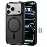 BENKS Magnetisch Hülle für iPhone 17 Pro 6,3 Zoll, Kompatibel mit MagSafe, [TOP Militärschutz & Magnetkraft] Durchscheinende Matt Handyhülle Stoßfest Kratzfest Schutzhülle Cover, Schwarz