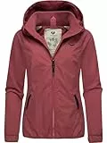 Ragwear Damen wasserdichte Übergangsjacke leichte Jacke kurz mit Kapuze Dizzie Intl Rose23 Gr. XL