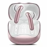 Bluetooth Kopfhörer mit Hybride Aktive Geräuschunterdrückung, In Ear Kopfhörer Kabellos Bluetooth 5.4, 6Mic, 49Std. Wiedergabe, kraftvoller Bass, 8 EQ-Modi, APP-Steuerung, kabelloses Laden, Multipoint