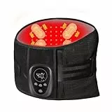 HONGJING Rotlichttherapie Rückenmassagegürtel zur Linderung von Schmerzen im unteren Rückenbereich, Rückenstützgürtel mit Wärme und Massage bei Bandscheibenvorfall, Skoliose, Ischias (XL)