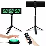 YZ Coundown Timer mit Start-/Stopp-Taste, Digital Stoppuhr mit Fernbedienung, 12/24H LED Wand Uhr, Intervall-Timer für Workout, Fiteness, Sport, Home Gym Garage