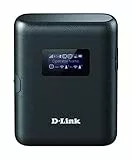 D-Link DWR-933 LTE Kat.6 Mobile Hotspot (AC1200 Dualband, 4G LTE mit bis zu 300 Mbit/s Downloadgeschwindigkeit, 3000mAh Akku für bis zu 14 Stunden Batteriebetrieb)