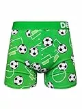 Dedoles Boxershorts Herren Unterwäsche Trunks Baumwolle lustige Designs Dinosaurier Hamster Spiele Maulwurf Geschenk, Farbe: Grün, Motiv: Katzenaugen Unterhose, Gr. M