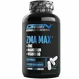 ZMA MAX - 180 Kapseln - Hoher Gehalt an Zink-, Magnesium- & Vitamin-B6-Komplex - Mit 3 Magnesiumverbindungen - Vegan & ohne unnötige Zusätze - Premiumqualität