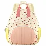 GAGAKU Kinderrucksack Mädchen 30cm Rucksack Kleinkind Kinderrucksack für 2-4 Jahre Kinder kindergartenrucksack Mini Tagesrucksack Reisetasche - Rosa Erdbeere