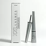 XXL Lashes Wimpernserum, Augenbrauenserum für schnelles Wimpern- und Augenbrauenwachstum - Getestete Wirkung - längere, dichte und starke Wimpern in nur 4 Wochen, Lash Booster, vegan, natürlich