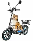 Gyroor E-Scooter mit Straßenzulassung für Erwachsene 300W Motor(Spitze 500 W) Motor,Elektro Scooter mit Haustierkorb 20 km/h, Doppelfederung E Roller mit UL2272, 32 km Reichweite