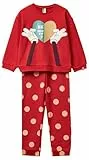 United Colors of Benetton Pig(Trikot + Hose) 3P050P09N Pyjama-Set, Rot, XS für Mädchen