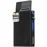 DODENSHA MagSnap Geldbörse Herren I Slim Wallet mit Münzfach I Wallets for Men für 10+ Karten I Magnetischer Verschluss portmonee Herren Slim I RFID Schutz I Schwarzblau