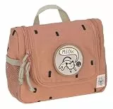 LÄSSIG Kinder Kulturtasche Waschbeutel Waschtasche Kulturbeutel zum Hängen, 20 cm/Mini Washbag Happy Prints Karamell