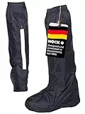 HOCK Unisex Fahrrad Regengamaschen mit Reflektoren - knielange Gamaschen Überschuhe 100,0% Wasserdicht - Fahrrad Regenschutz für Herren & Damen - L
