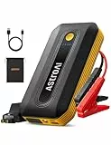 AstroAI B8 Starthilfe Powerbank, Booster Auto Starthilfe für 12V Fahrzeuge (7,0 l Benzin / 5,5 l Diesel) und Motorräder, Auto Starthilfe Powerbank, inkl. LED-Licht und komplettem Zubehör, Gelb