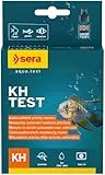 sera KH Test | für Aquarium & Teich | Präzise Karbonathärte messen für stabilen pH‑Wert | Verhindert Säuresturz | Komplett‑Set mit Küvette, Spritze & Anleitung | ca. 390 °dKH
