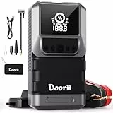 Starthilfe Powerbank mit Kompressor 150PSI 4000A, 12V Auto Batterie Booster mit LCD Bildschirm, QC3.0 Schnelles Aufladen, Tragbare Starter Powerbank mit LED (Q13-01)