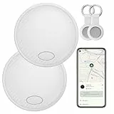 Android Tag GPS Tracker 2-Pack - Schlüsselfinder KeyFinder kompatibel mit Google Mein Gerät Finden APP (Android NUR),Bluetooth Smart Tag für Geldbörse,Gepäck,Brieftasche,Austauschbare Batterie