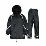 Salzmann 3M Wasserdichter, reflektierender Regenanzug, ausgestattet mit 3M Scotchlite, Wasserfeste Regenbekleidung XXL/XXXL