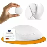 Bummsinchen Türstopper Wand weiß selbstklebend [4 Stück] - Ø 40 mm - kleiner Wandpuffer für Wandschutz - Türpuffer Wand für Türanschlag, Türgriffschutz, Türklinken Stopper