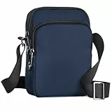 BROADREAM Anti Diebstahl Umhängetasche - Schultertasche mit Reißverschluss Lock & RFID-Blockierung, Wasserdicht Brusttasche Chest Crossbody Bag Herren Damen Tägliches Leben Reise