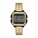 Puma Remix Herrenuhr aus Edelstahl, Goldener Farbton, Armband
