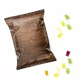 Logbuch-Verlag 25 kleine Gummibärchen Gastgeschenke mini Geschenk Gäste Süßigkeit Tischdeko zum Essen 7 x 9 cm