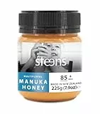 Steens Manuka Honey MGO 85+ - ein roher 100% zertifizierter multifloraler Manuka Honig - abgefüllt und versiegelt in Neuseeland - 225 g