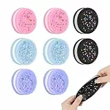 KYLOS 8 Stück Squeeze Toys, Squishy Spielzeug, Keks Stressabbau Spielzeug, Ultraweiches Dekompressionsspielzeug In 2 Schwarz + 2 Blau + 2 Rosa + 2 Lila, 3.8Cm Länge 1Cm Höhe